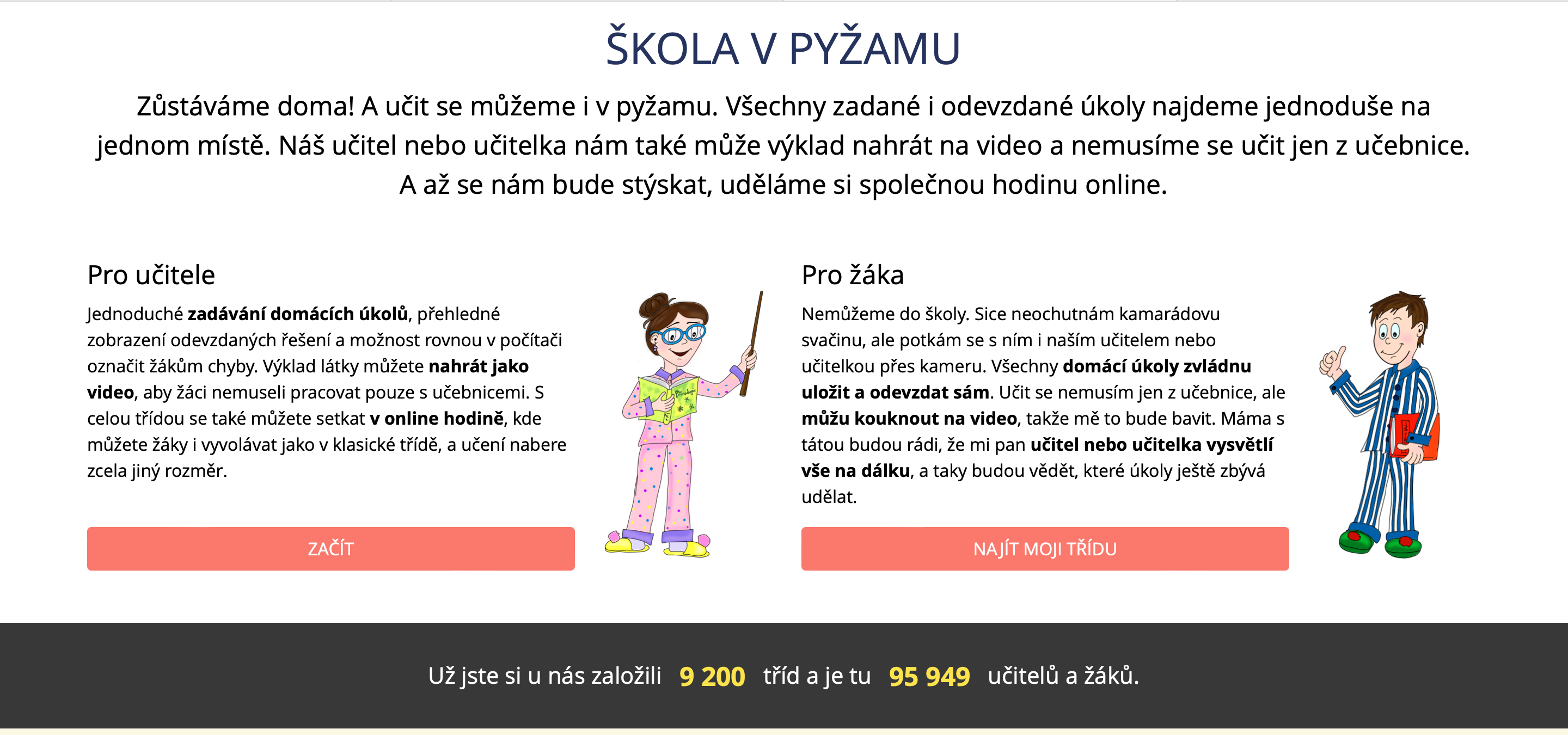 Škola v pyžamu – Jak začít? (Pro učitele)