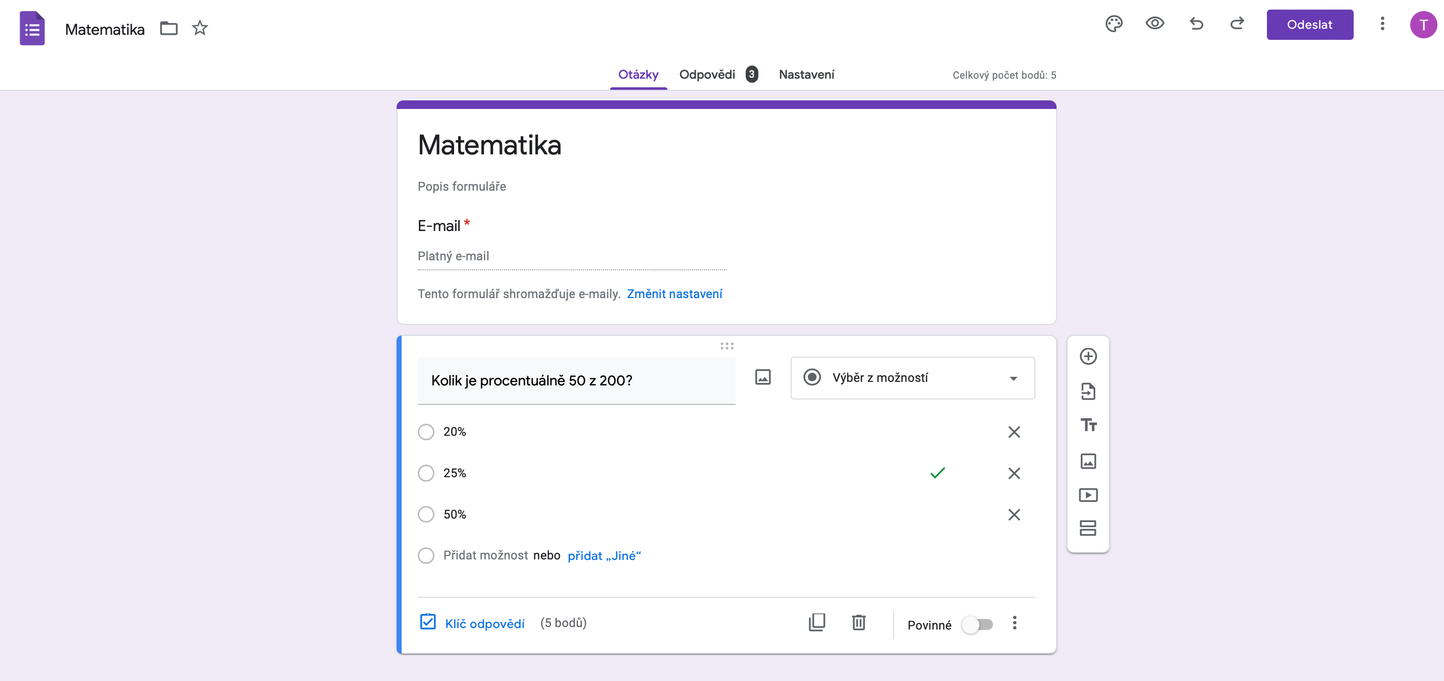 Google Forms (Ideální na testy a kvízy)